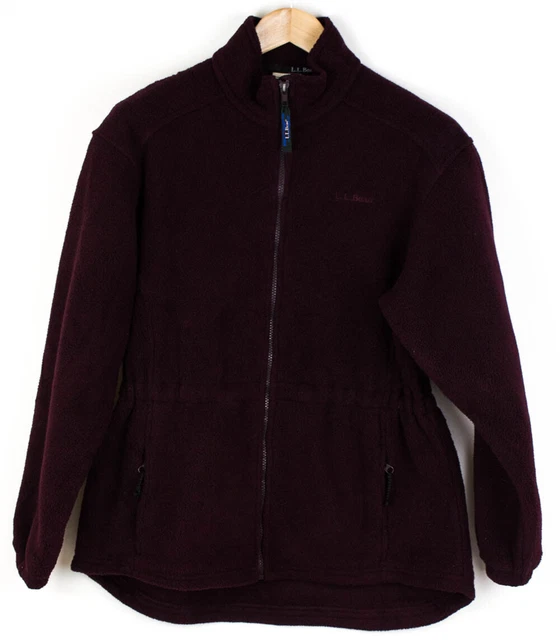 L.L.Bean Uomo Zip IN Pile Maglione Cardigan TAGLIA S