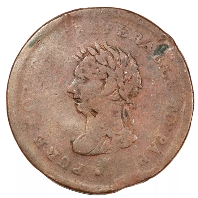 1838 Nova Scotia Penny Token - Trade And Navigation (#3349)