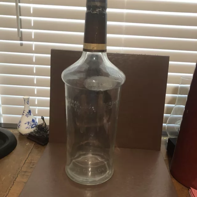 Calvert extra vintage one gallon glass whiskey bottle 3