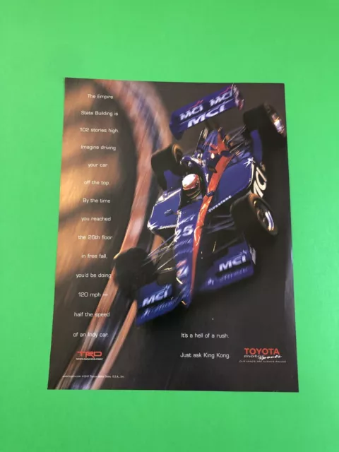 1997 1998 Toyota Motorsports Vintage Original Print Ad Advertisement