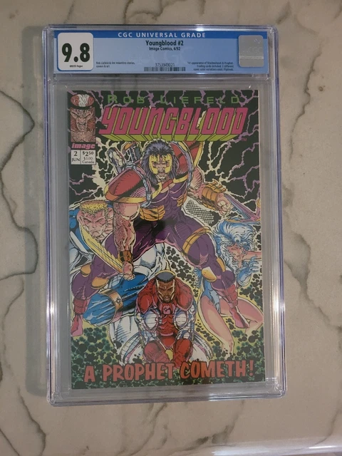 Youngblood #2 CGC 9.8 1992 1st Shadowhawk & Prophet Movie Announced Purple
