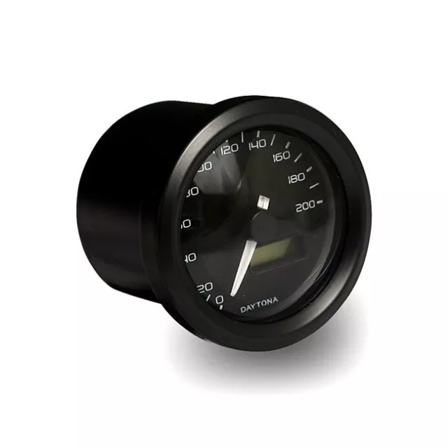 Velona Tacho 48mm, Black, To 260 Km/H , for Harley Davidson