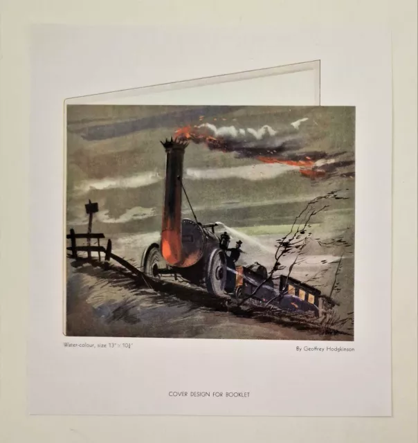 Hodgkinson Dampfmaschine Broschüre Design (1937 Lithographiedruck)