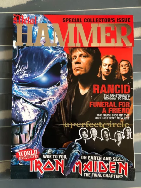 IRON MAIDEN Metal Hammer UK special collector edition fold out PS Rancid