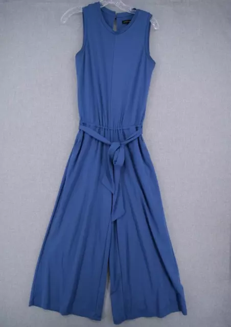 Banana Republic Romper Womens Size Size 2 Blue Wide Leg Sleeveless Pockets Belt