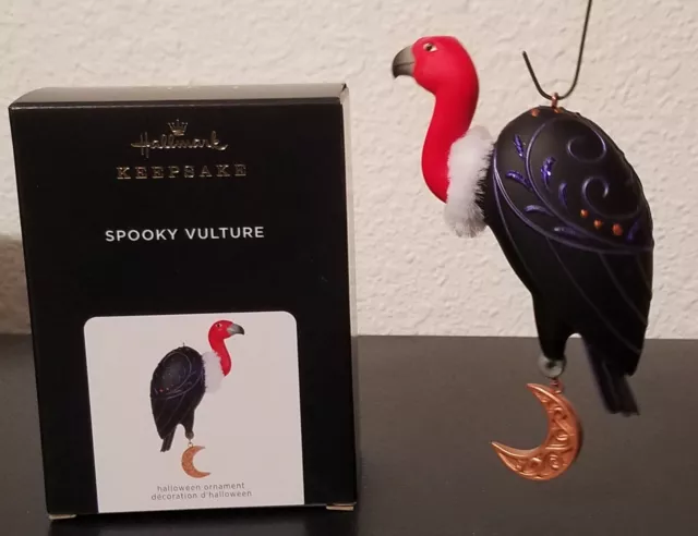 Hallmark Halloween SPOOKY VULTURE 2021 new NIB NOS Keepsake Ornament Moon