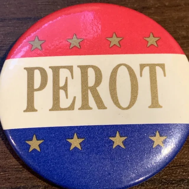 Ross Perot 1992 Presidential Campaign Button Pin Authentic Vintage