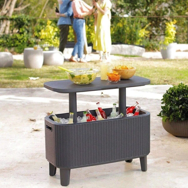 Keter 56 litri scatola fredda (59,1 quarto americano) refrigeratore bar stuolo festa/tavolo da giardino.