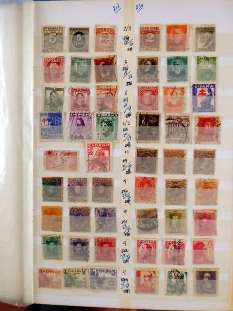 Alte BRIEFMARKEN aus Spanien - Briefmarken Alte Briefmarken - Briefmarken -...