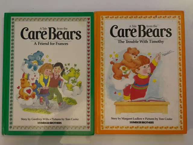 Lot Of 2 Vintage 80s A Tale from the Care Bears Picture Books Parker Brothers