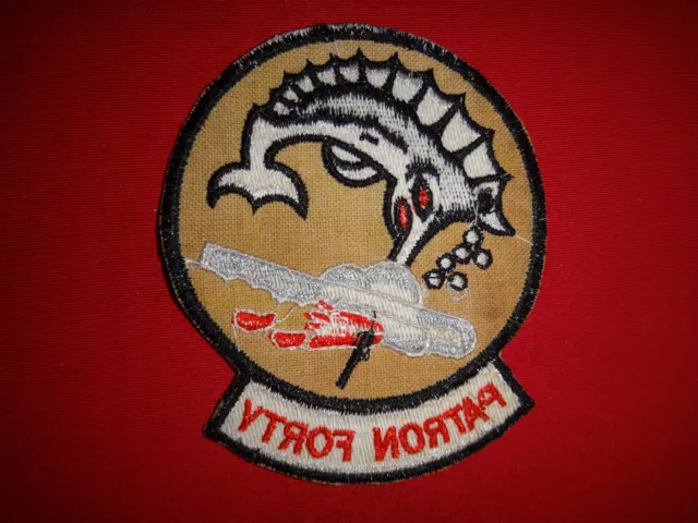 US Navy Patrol Squadron PATRON FORTY VP-40 Vietnam War Patch 3