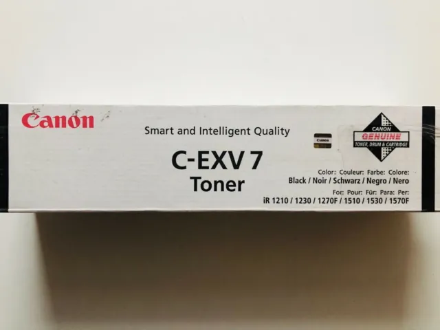 Pacchetto nuovo di zecca Canon C-EXV 7 Toner nero originale