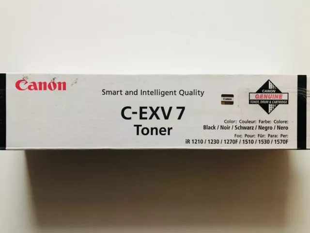 Pacchetto nuovo di zecca Canon C-EXV 7 Toner nero originale