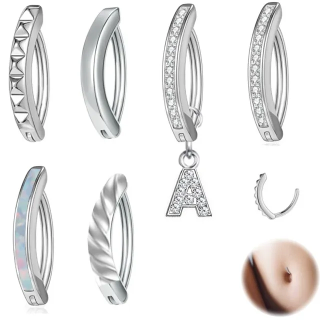 Amazon.com: MODRSA Fake Belly Piercing Fake Belly Ring Fake Belly Button Ring  Fake Belly Rings Fake Belly Button Piercing Clip on Belly Button Rings  Silver : Clothing, Shoes & Jewelry