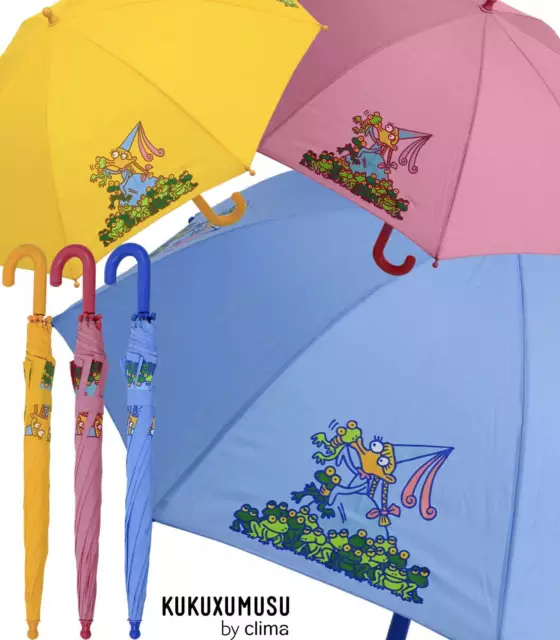 Kinderschirm Automatik Regenschirm Stockschirm Kinder - Kukuxumusu - Froschliebe