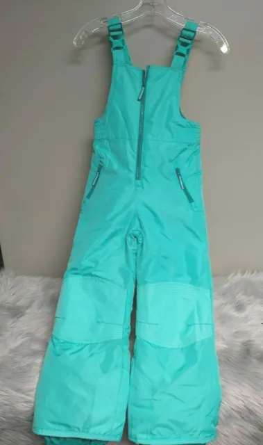 Champion C9 Ski Snow Suit Pants Girls Size Small Light Green Winter Bib Overalls