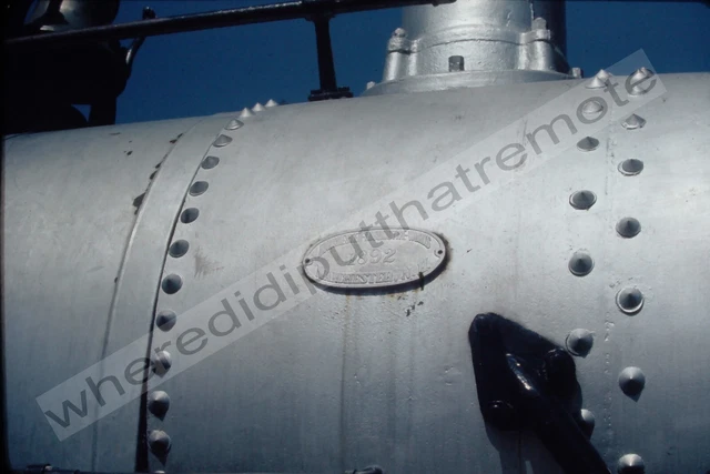Orig. Slide Boston & Maine BM 494 Alco 4-4-0 5-6-1972 White River Junction VT