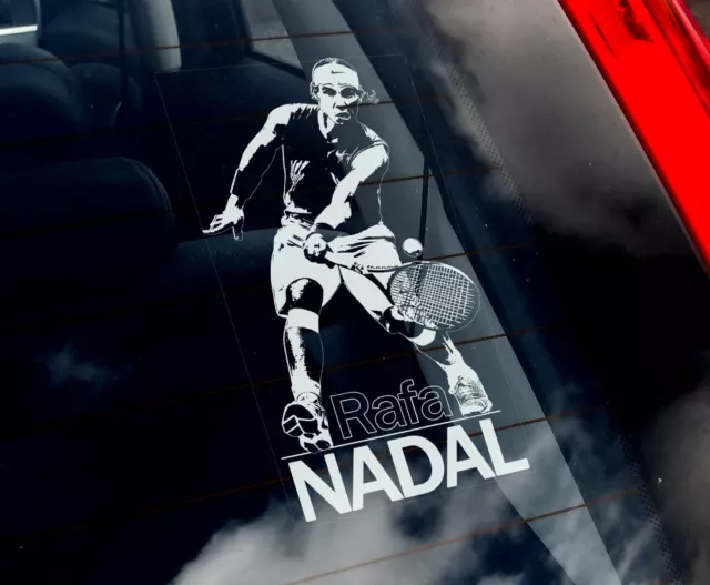 Rafal Nadal - Auto Finestrino Adesivo - Tennis Insegna Ventola Vinile Spagna -