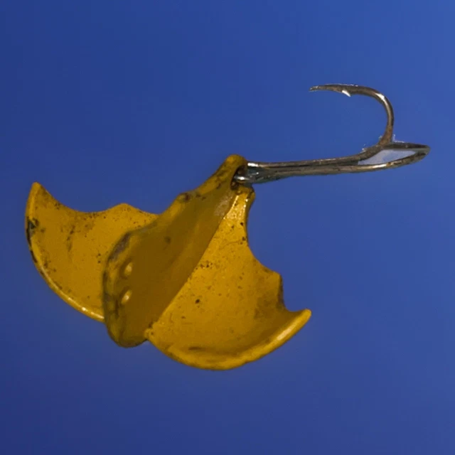 VINTAGE VIBRA BABY Bat Sonic Lure Bait Tackle Fishing Yellow Metal 1960's  $14.55 - PicClick