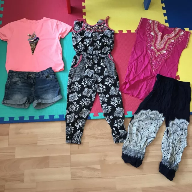 Girls Age 6-7 Years Trendy Summer Bundle 5 pie ces