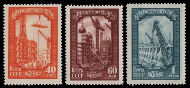 Russia / Sowjetunion 1956 - Mi-Nr. 1864 A, 1892-1893 A ** - MNH - 2 Ausgaben