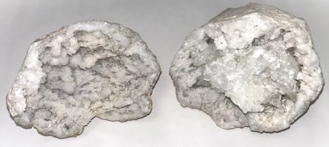 FM0345 Fipro Minerals Geode Quarz Kristall Druse Marokko Glücksgeode Paar 1506g
