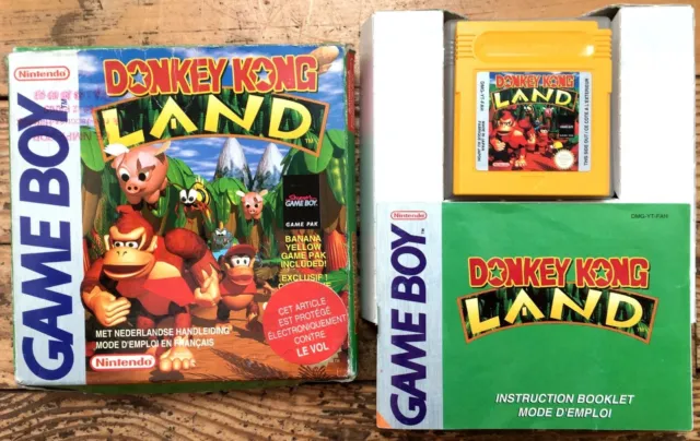 Donkey Kong Land Complet Boîte Notice Nintendo Gameboy Fat Pal Fah Cib Ovp Jeu