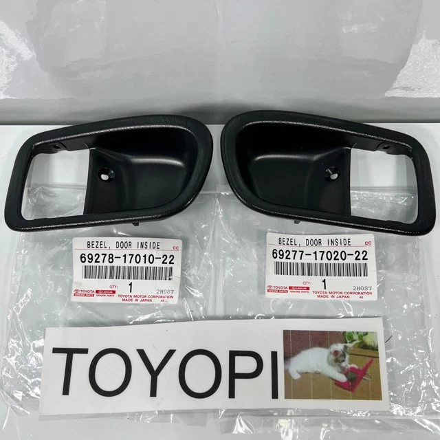 TOYOTA GENUINE MR2 SW20 Door Inside Handle Bezel LH & RH black Set