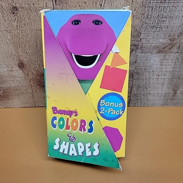 BARNEY & FRIENDS- Barney's Colors & Shapes (1997) 2- Tape Set VHS £9.53 ...