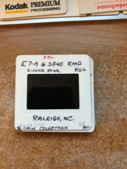 Duplicate Slide SAL #3040 EMD E7A Silver Star Seaboard Air Line Raleigh NC 1962 2
