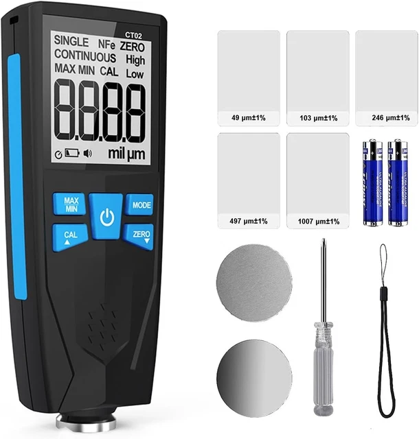 CAR PAINT THICKNESS Gauge, Automotive Coating Thickness Gauge Tester