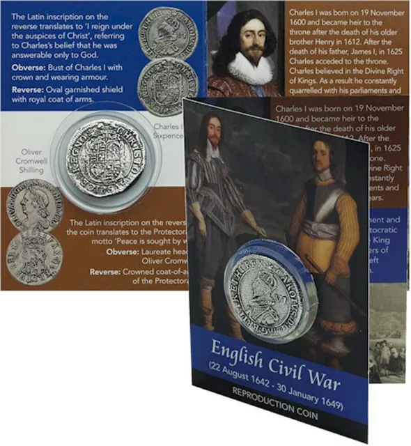 English Civil War ECW Pewter Coin Pack - King Charles I Naseby Edgehill New Item