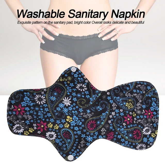 (L 33 cm) Tappetino mestruale lavabile in fibra di carbone bambù allungato sanitari SG5