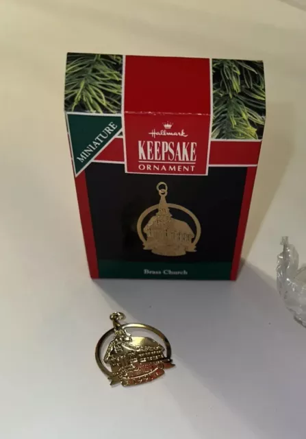 Hallmark Keepsake Ornament Brass Church Miniatures