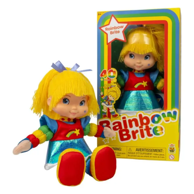 Rainbow Brite Doll Bright 12" Threaded Hair Plush Girls Toy