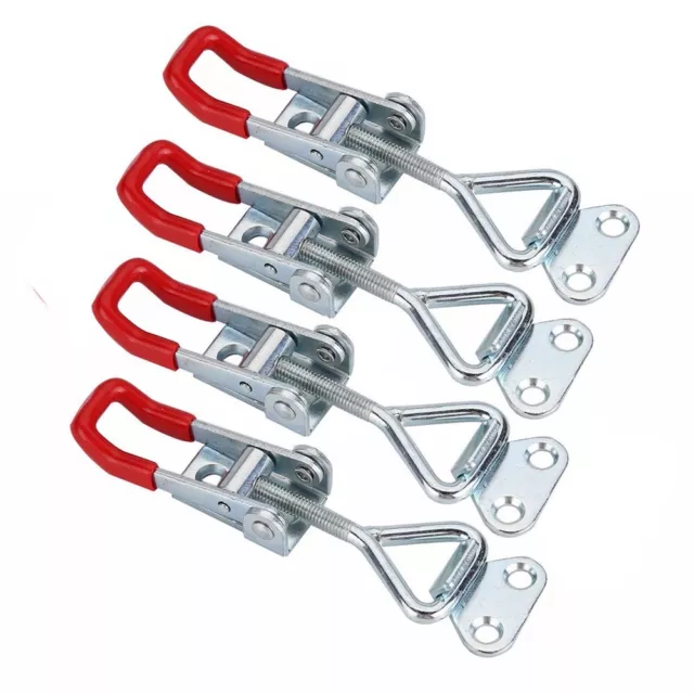 Reliable Metal Toggle Clamp Catch for Adjustable Cabinet Boxes Pack of 4