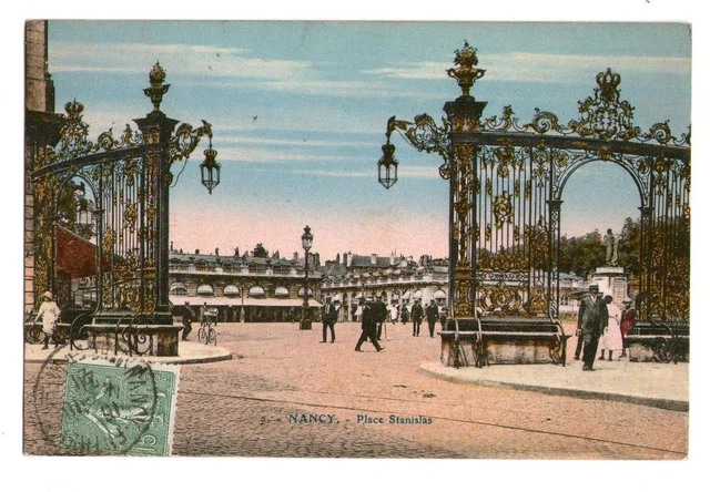 54-49 cpa Nancy - Place Stanislas, animee, couleur