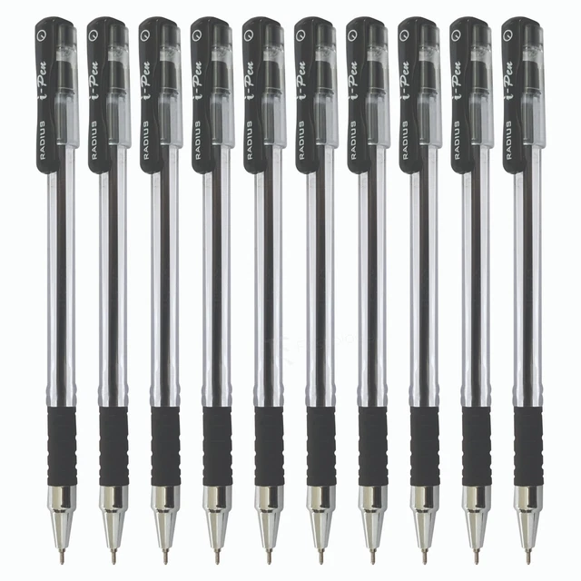NATARAJ 0.7mm Fine BLACK BLUE Ballpoint Pens Soft Grip School Office X5 X10 X20 - View #9