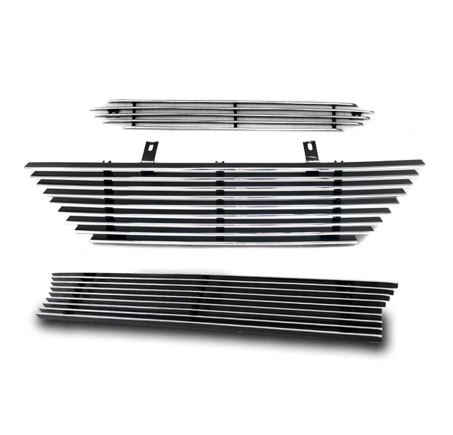 99-04 Ford Mustang V6 Saleen Hood Scoop +Upper +Bumper Lower Billet Grille Grill