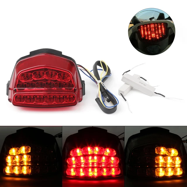 Integrated LED TailLight Turn Signals for Honda CBR1000RR 2008-2012 Red