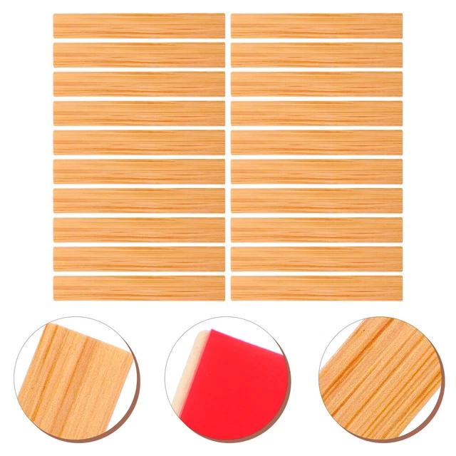 20 Pcs Miniature Furniture Models Wooden Dollhouse Flooring Wooden Floor