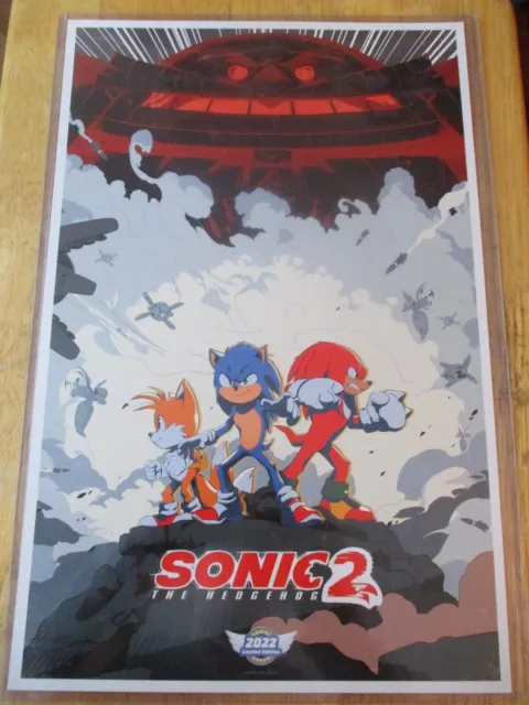 2022 SONIC THE HEDGEHOG 11x17 LIMITED EDITION IMAX POSTER