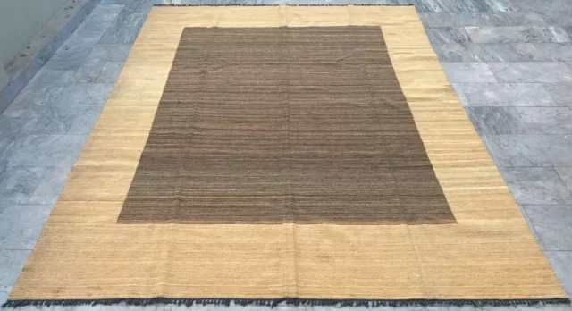 Tappeto camera da letto 8x10 afgano kilim annodato a mano moderno tappeto tribale turco lana kilim