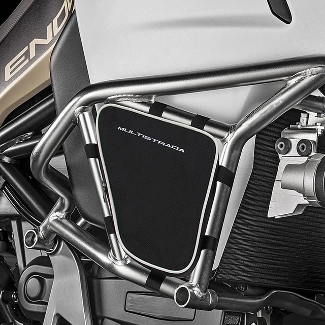 Pair Crash Bar Bags Frame Tool Bags For DUCATI Multistrada 1200 Multistrada 1200