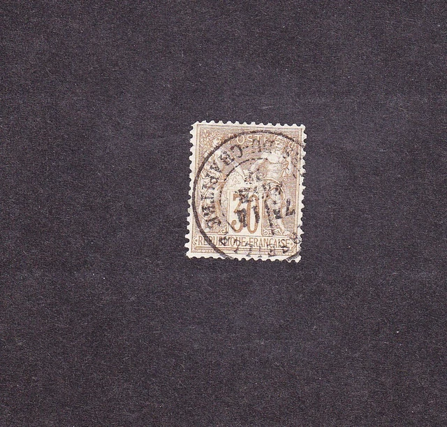 France Timbre type SAGE type 1 oblitéré 30c brun n°69 voir scan 