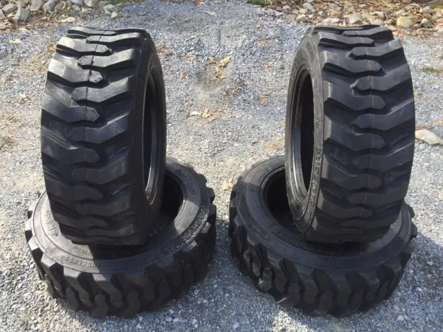 4 NEW 10-16.5 Forerunner SKS-1 Skid Steer Tires For Bobcat,CAT,John Deere-12 PLY