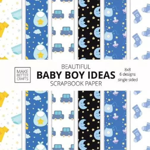 Beautiful Baby Boy Ideas Scrapbook Paper 8x8 Designer Baby Shower Scrapb (Poche)