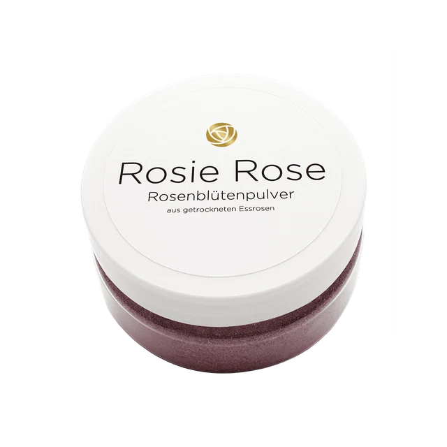 Polvere di fiori di rosa - 30 g - petali di rosa commestibili macinati, topping | ROSA ROSA