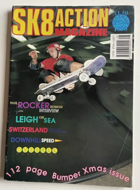 SK8 ACTION Skateboarding Magazine UK December 1990