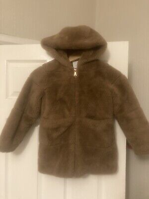 Girls Next Coat Age 7Faux Fur Fluffy Jacket Lined Warm Kids
